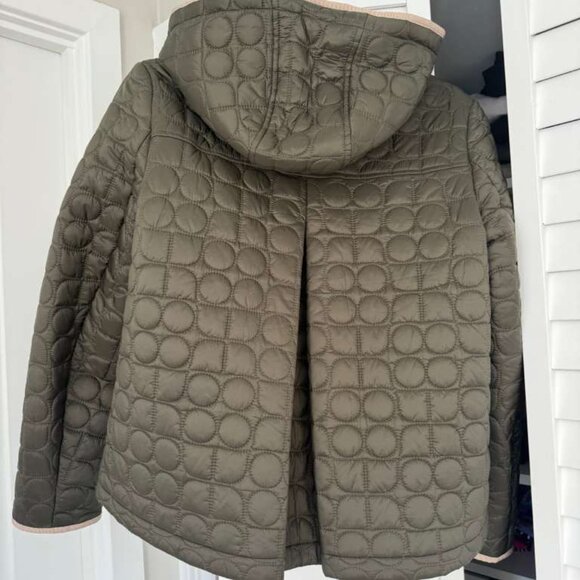 Kate Spade olive green quilted water-resistant jacket - Picture 5 of 6